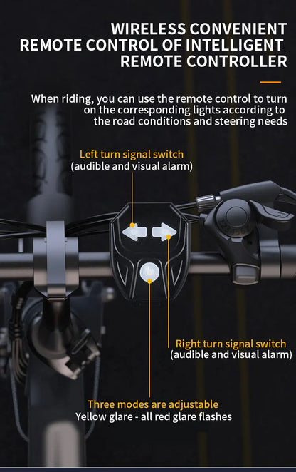 Drahtlose Funkfernbedienung Fahrrad Blinker LED Rücklicht