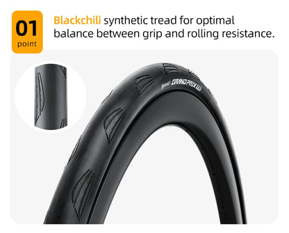 Continental Grand Prix Road Bike Tyre 700 x 25C–32C Folding Clincher