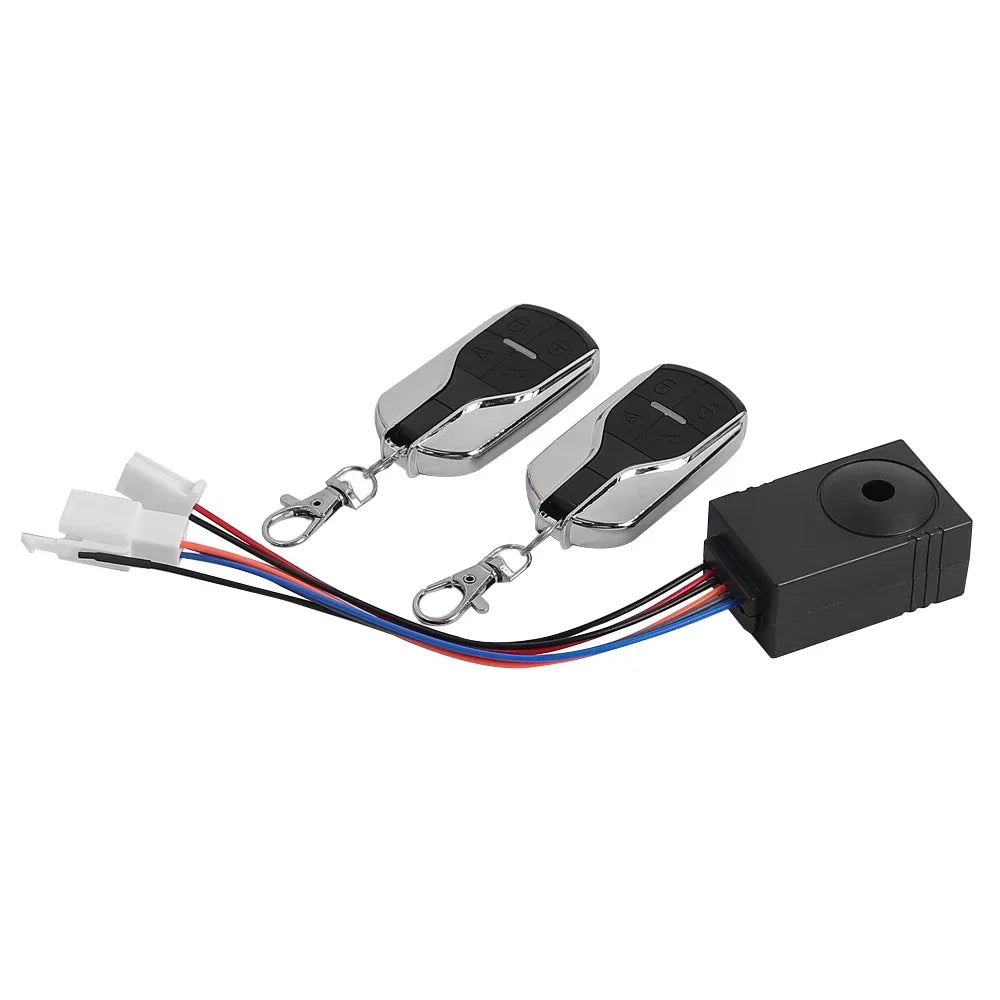 Anti-Theft Alarm System with Dual Remote Control for E-Scooters & E-Bikes