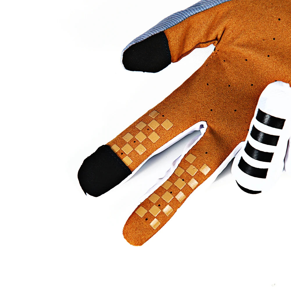 Skull & Bones Full Finger Touchscreen Riding Gloves
