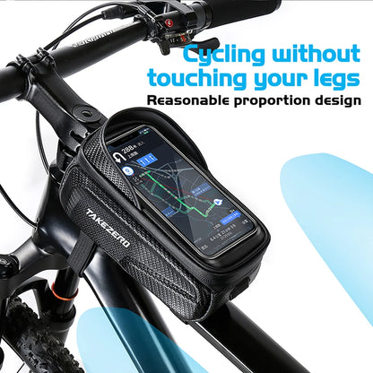 1L Bicycle Top Tube Phone Holder Frame Bag