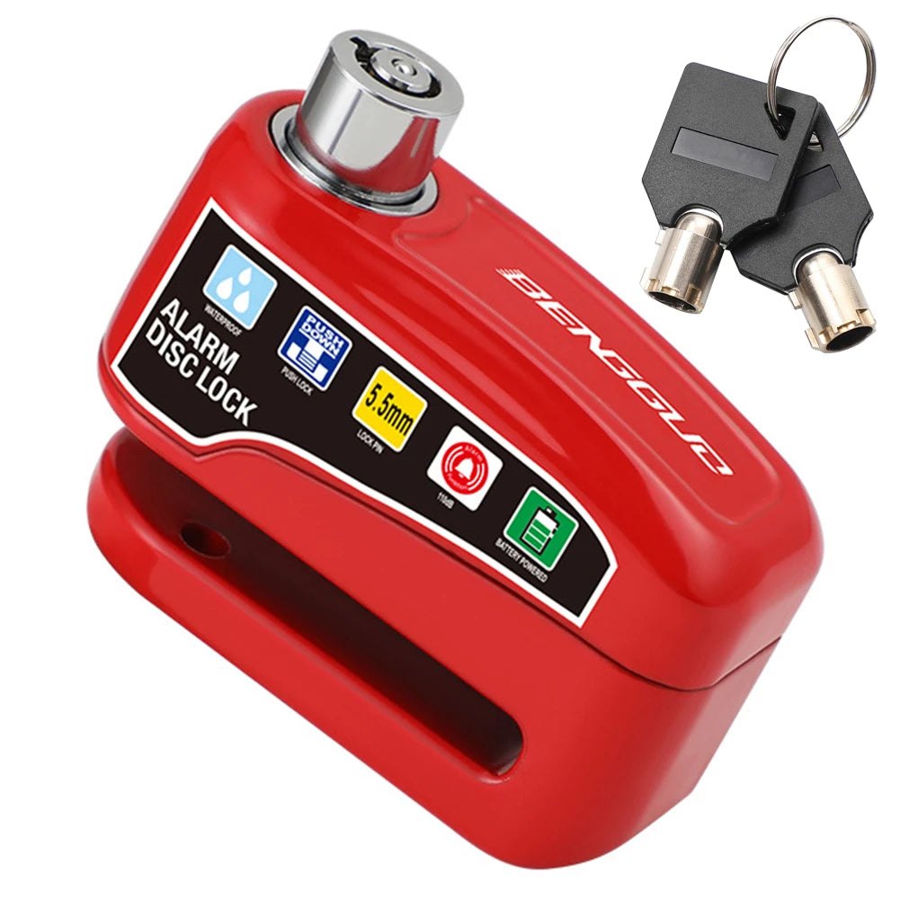 Bike Alarm Disc Brake Lock with Keys