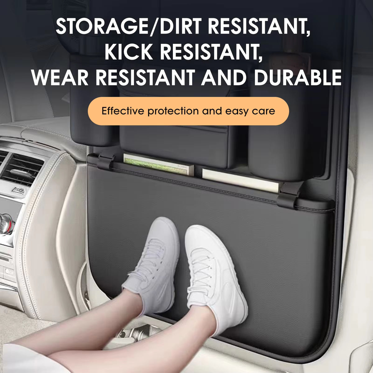 Universal PU Leather Car Seat Back Organizer