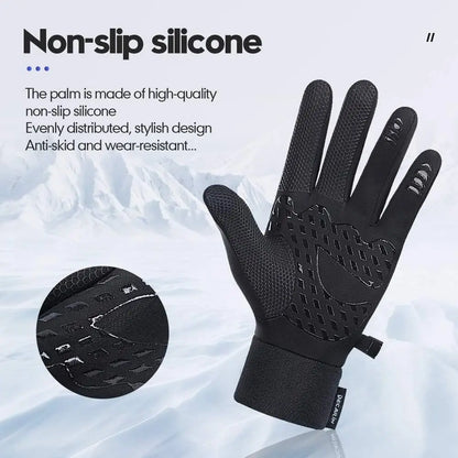 Winter-Touchscreen- und rutschfeste Fahrradhandschuhe