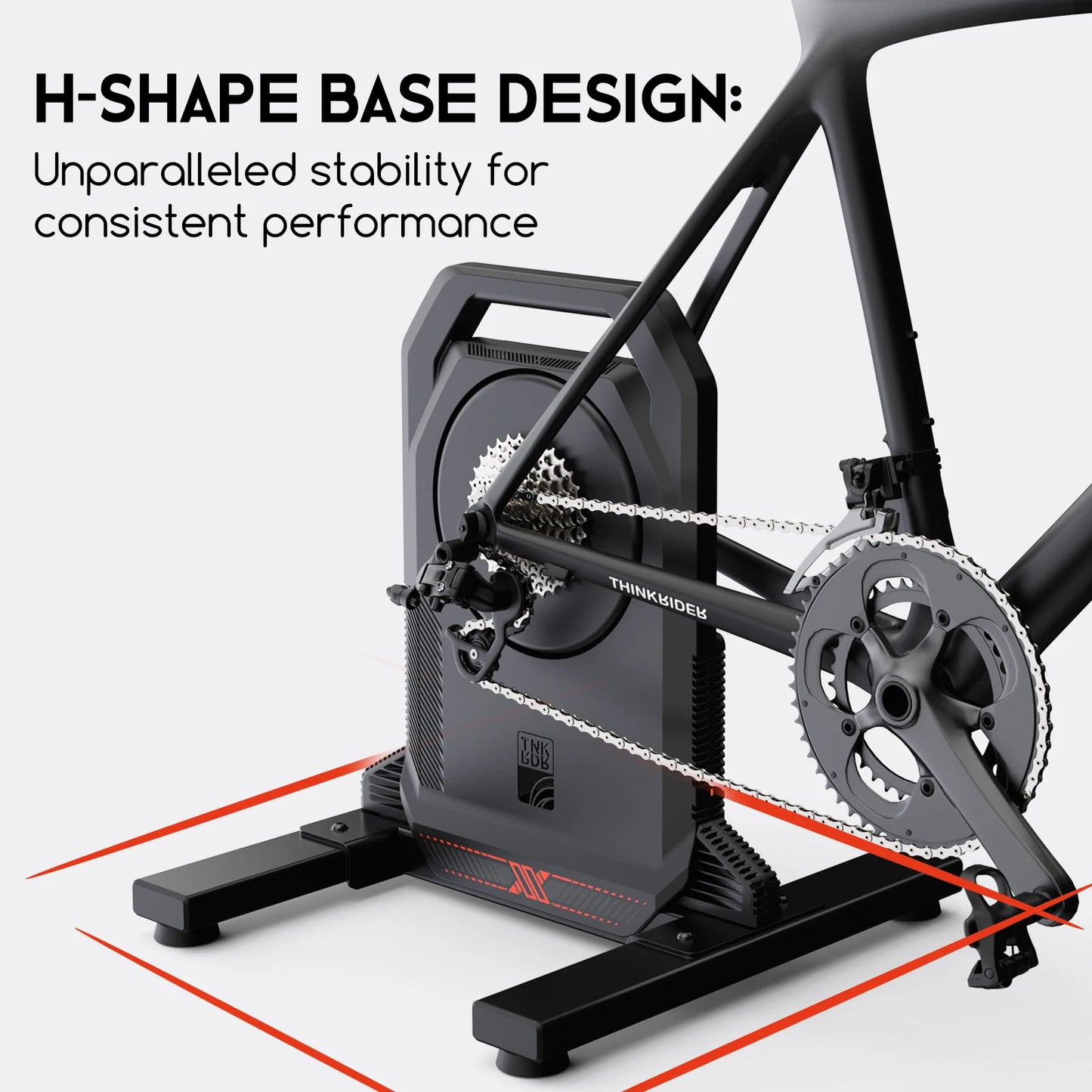 ThinkRider XXPRO Direktantrieb Smart Bike Trainer – 2500W selbstgenerierende Indoor-Rolle