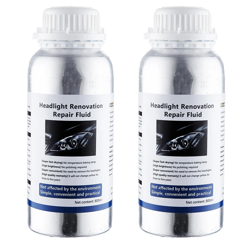 Headlight Restoration Kit with Liquid Polymer