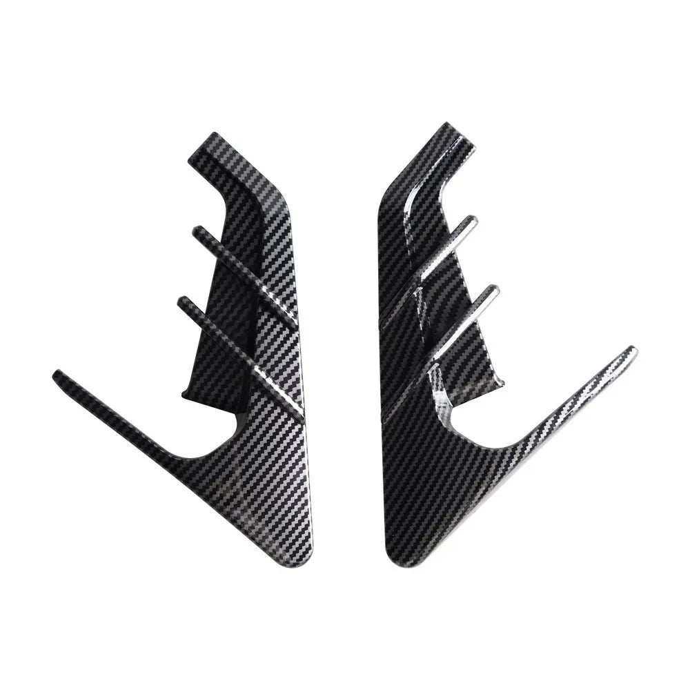 Bright Carbon Fibre Side Camera Covers for Tesla Model 3 / Model Y