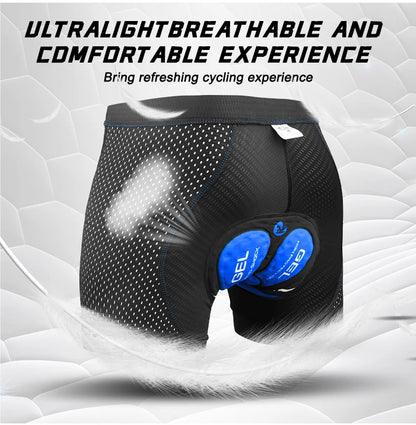 X-TIGER Men's 5D Padded Cycling Shorts