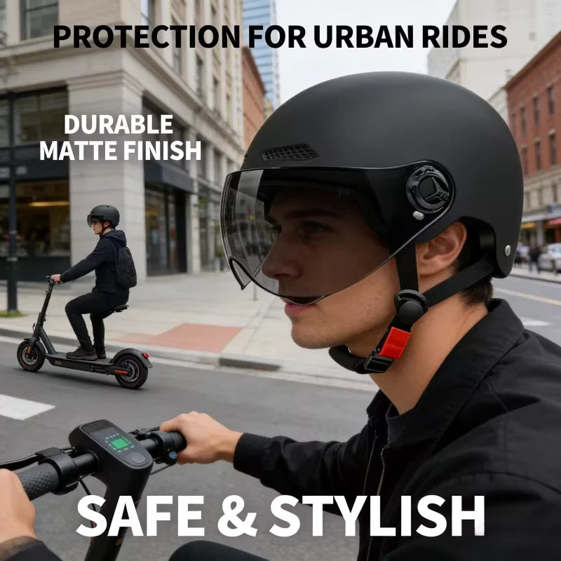 3C Certified Electric Bike & Scooter Half Helmet