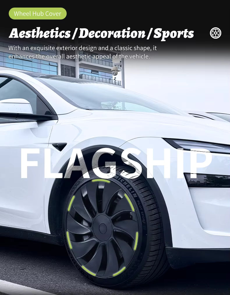 Tesla Model Y Juniper 19-Inch Smooth Style Hub Caps 2025–2026