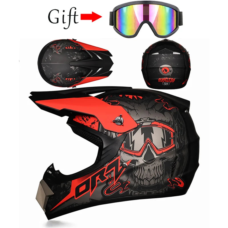 ORZ-905 Off-Road-Motorradhelm, Fahrrad-Geschwindigkeitsabfall, DH-Integralhelm, Rallye-Offroad-Helm