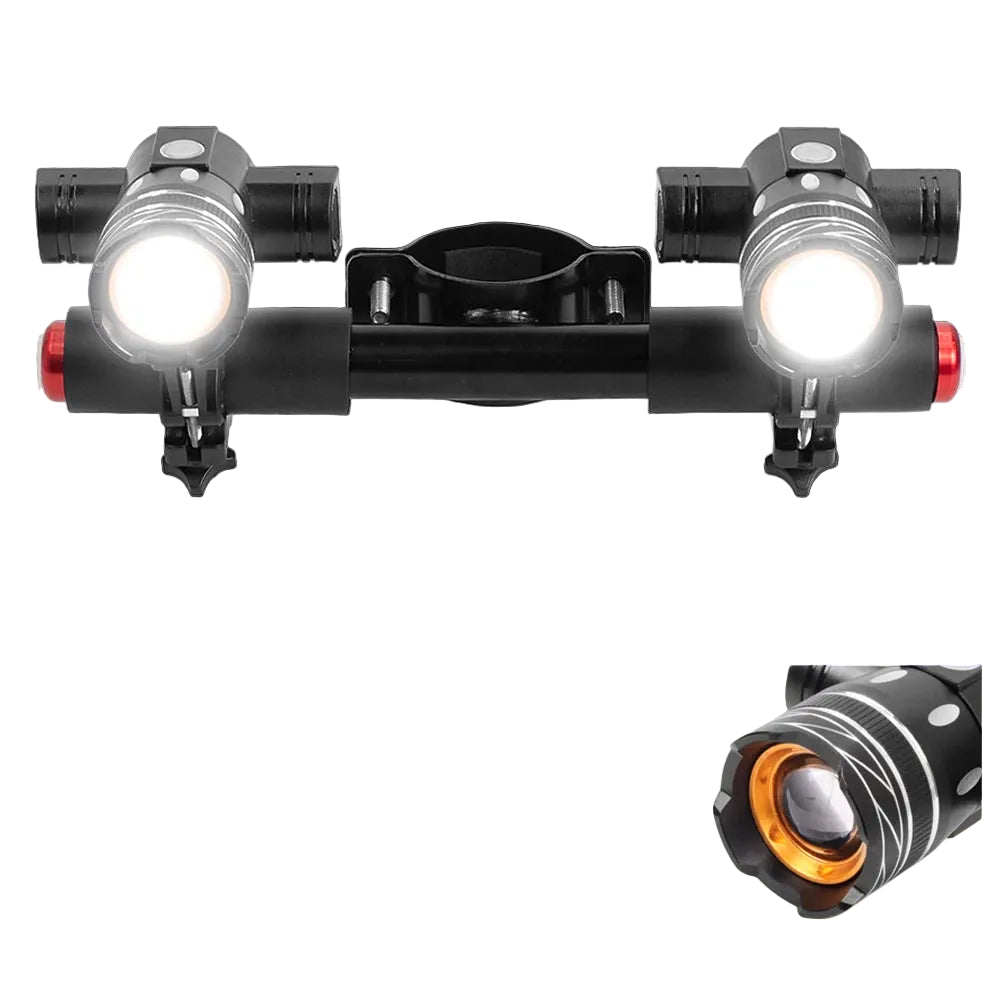 USB Rechargeable LED Headlight for Ninebot ES1 ES2 ES3 ES4 & Max G30 Scooters