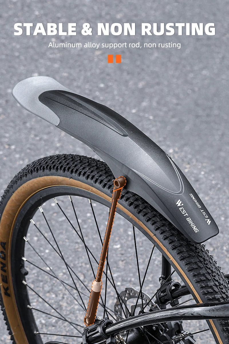 WEST BIKING Adjustable MTB Bicycle Fender Set