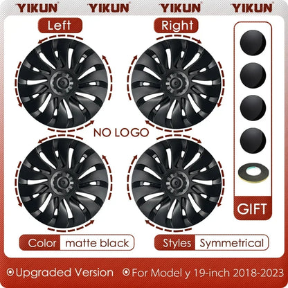 Tesla Model Y 19-Inch Performance Hub Caps 4-Piece Set
