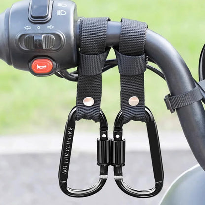 2-Pack Universal Electric Bike & Scooter Front Storage Hooks for Bags & Helmets