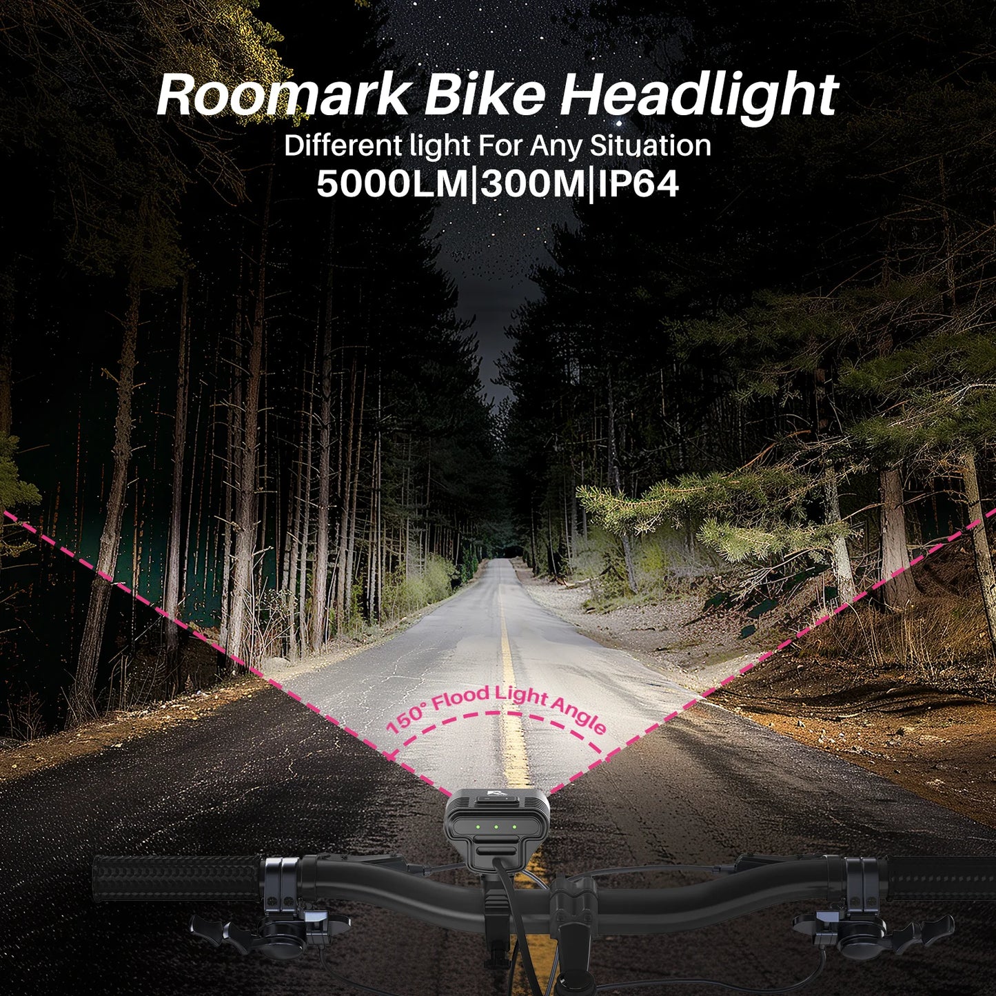 Roomark High Capacity Bike Headlight