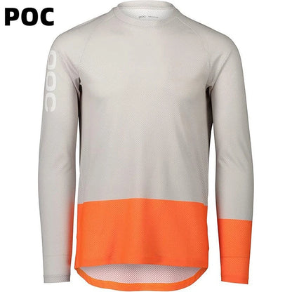POC Long Sleeve MTB Jersey Quick-Dry Off-Road Cycling Shirt