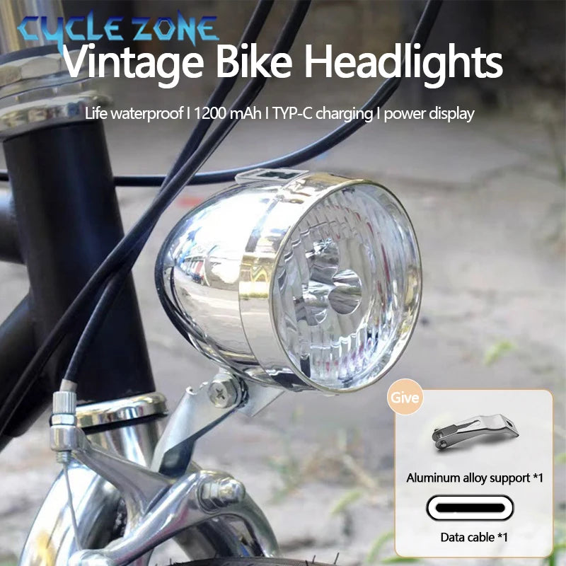 Klassischer 3-LED-Fahrradscheinwerfer
