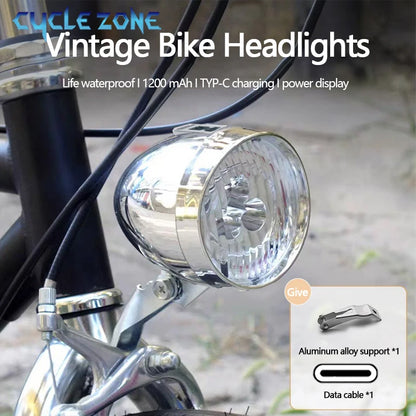 Klassischer 3-LED-Fahrradscheinwerfer