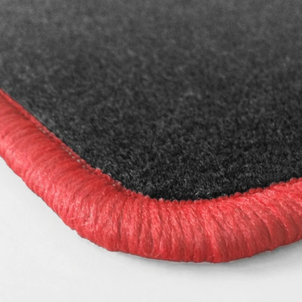 Velours-Fußmattenset rote Kettelung für Volkswagen ID.4 2020-