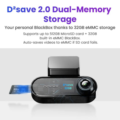 DDPAI N5 Dual 4K Dash Cam with 5GHz WiFi, GPS & AI Radar Parking