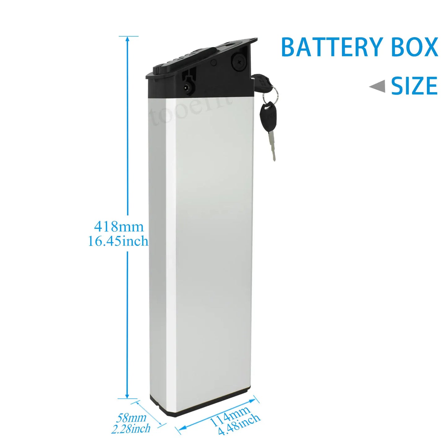 Tooefft 48V/52V E-Bike Akku - 13Ah/16Ah/17Ah/17.5Ah