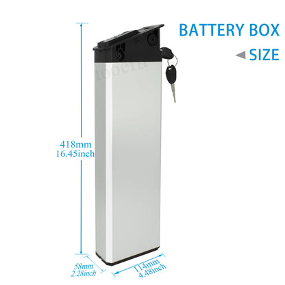 Tooefft 48V/52V E-Bike Akku - 13Ah/16Ah/17Ah/17.5Ah