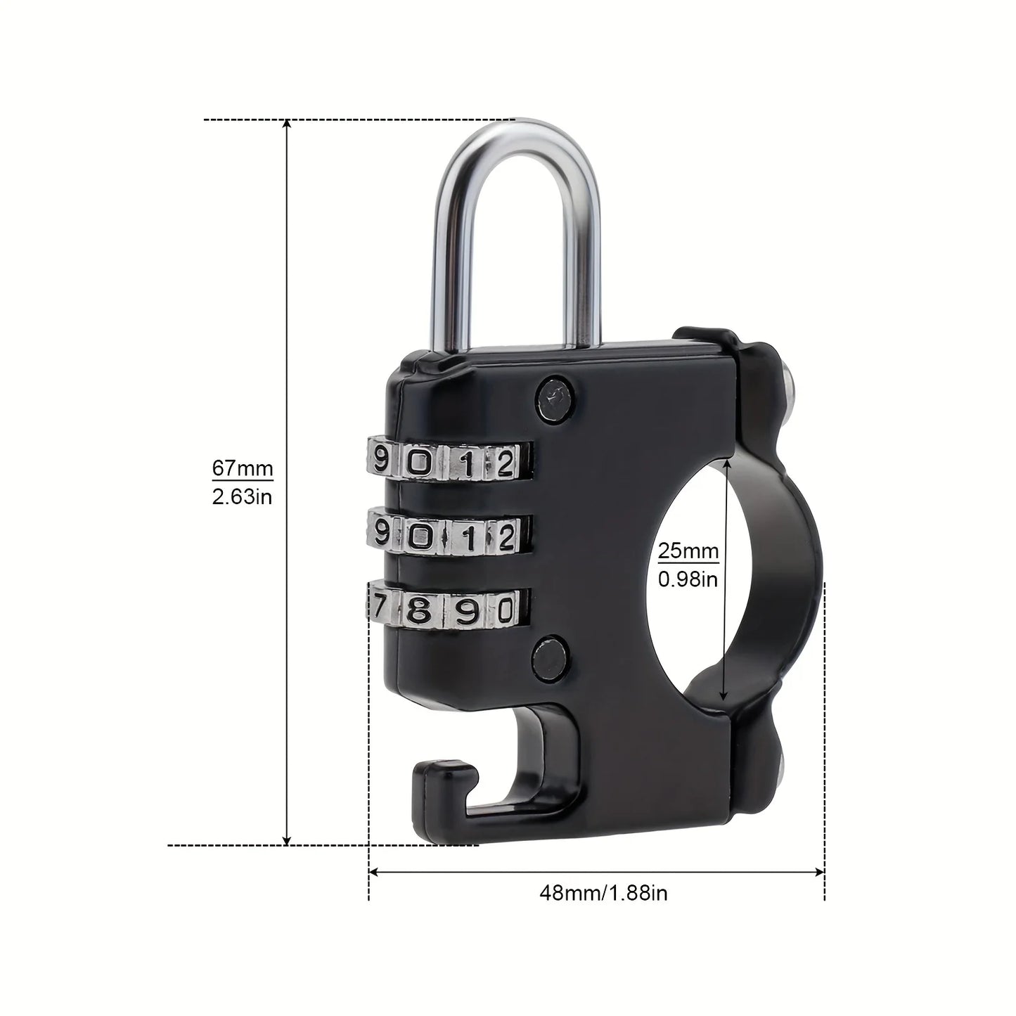 Electric Bike Anti-Theft Helmet Lock with Hook