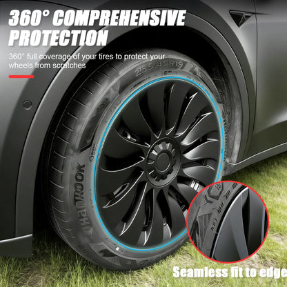 Tesla Model Y 19-Inch Performance Hub Caps 4-Piece Set