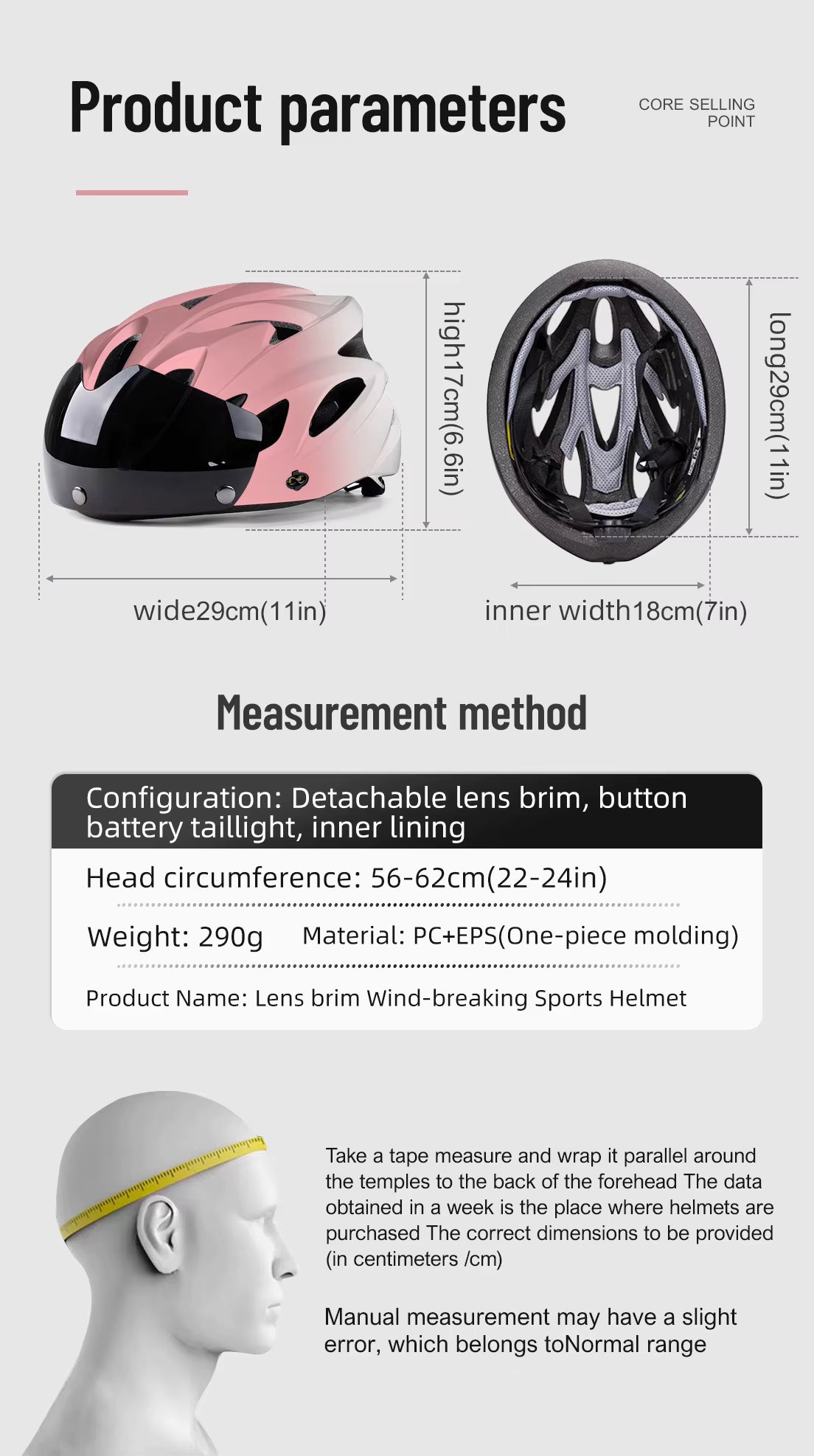 Eastinear 4-in-1 Fahrradhelm