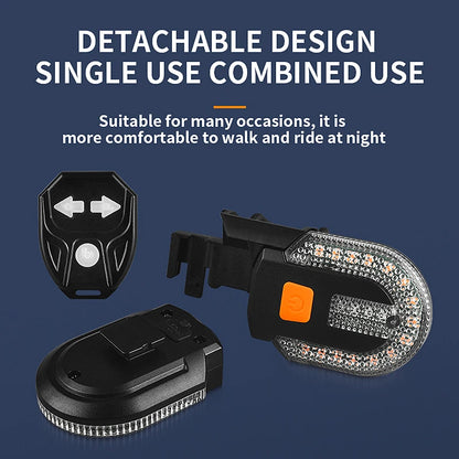 Drahtlose Funkfernbedienung Fahrrad Blinker LED Rücklicht