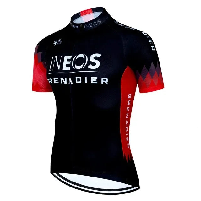 INEOS Men's Cycling Jersey & Padded Shorts Set for Road & MTB Riding