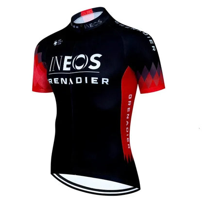 INEOS Men's Cycling Jersey & Padded Shorts Set for Road & MTB Riding