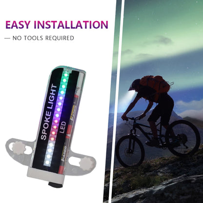 32 LED Bicycle Wheel Spoke Light – Colourful Waterproof Safety Flash Light