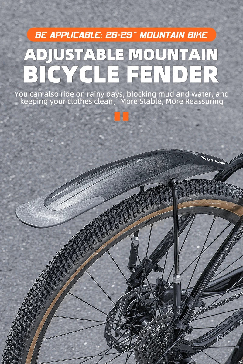 WEST BIKING Adjustable MTB Bicycle Fender Set