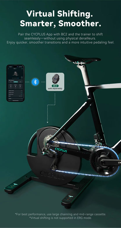 CYCPLUS R200 Smart Bike Trainer – 2200W Indoor-Trainer mit ANT+ & Bluetooth