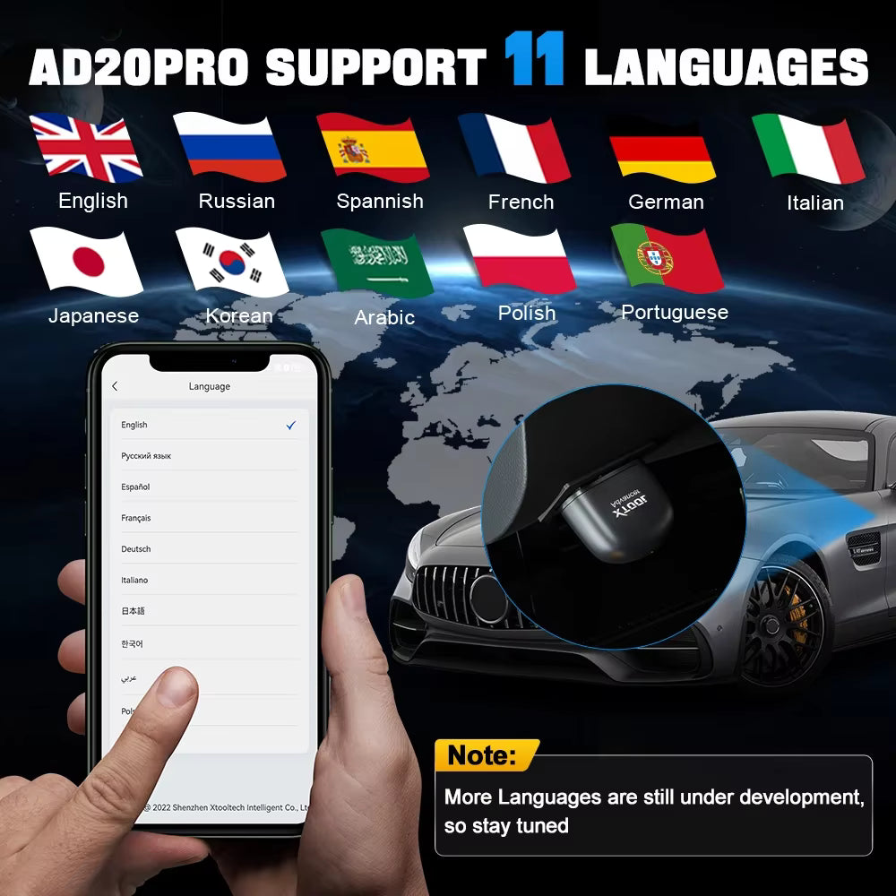 Scanner OBD2 Bluetooth XTOOL AD20 Pro