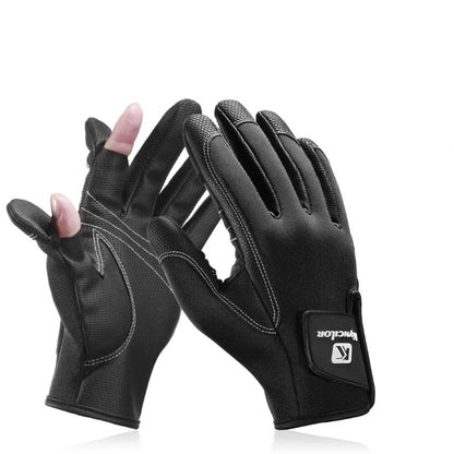 Winter-Halbfinger-Fleece-Fahrradhandschuhe