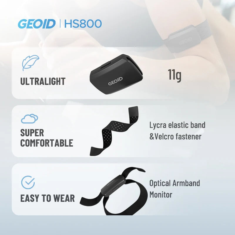GEOID HS800 Armband Heart Rate Monitor Bluetooth ANT+
