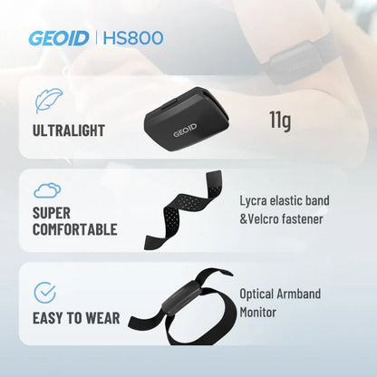 GEOID HS800 Armband Heart Rate Monitor Bluetooth ANT+