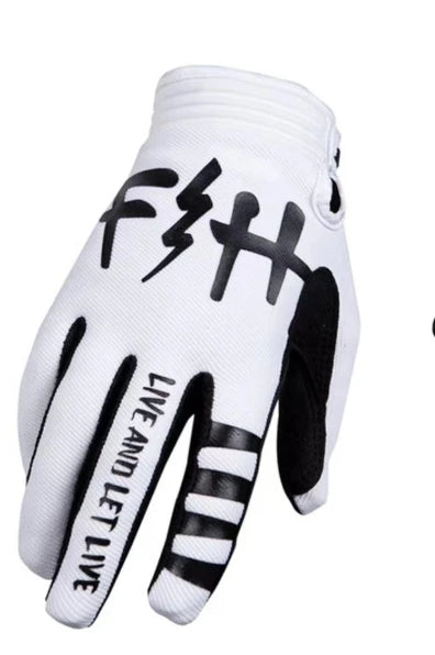 Skull & Bones Full Finger Touchscreen Riding Gloves