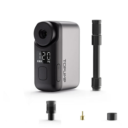 TOPUMP TB2 PRO Mini Electric Bike Pump 120 PSI Portable Tyre Inflator