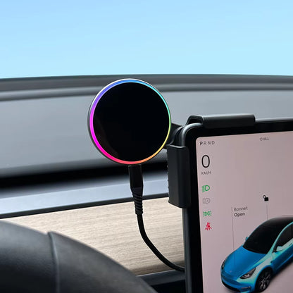 Magnetic Wireless Charging Phone Mount for Tesla / BYD