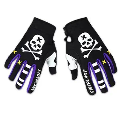 Skull & Bones Full Finger Touchscreen Riding Gloves