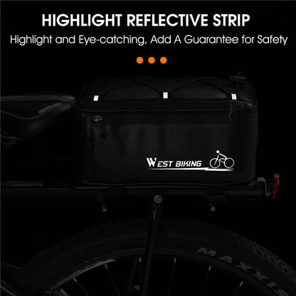 WEST BIKING Reflektierende und Wasserdichte 4-Liter-Rücksitztsche (Fahrrad)