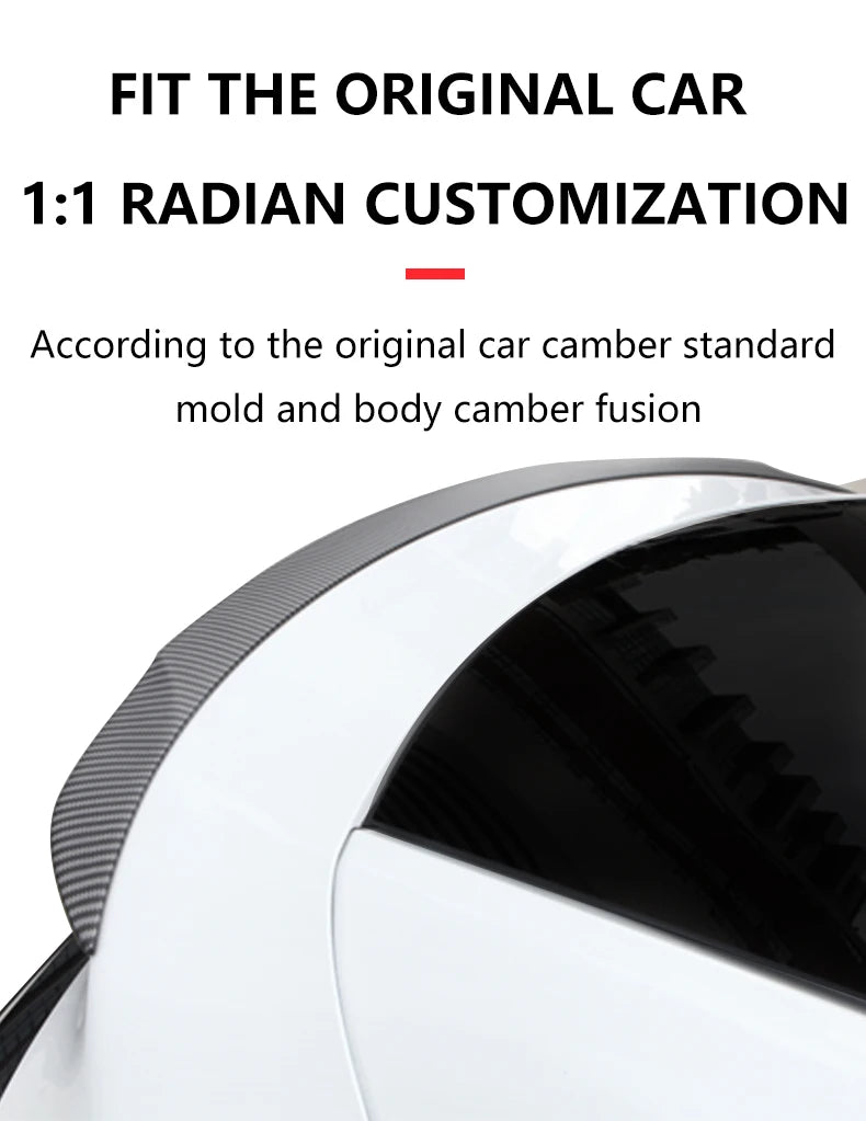 Passend für neuen Tesla Model Y Highland Heckspoiler, High-Performance-Heckflügel aus echtem Carbon, Autozubehör