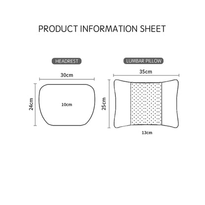 Suede Headrest & Lumbar Support Pillow for Tesla Model 3 / Model Y / Model S
