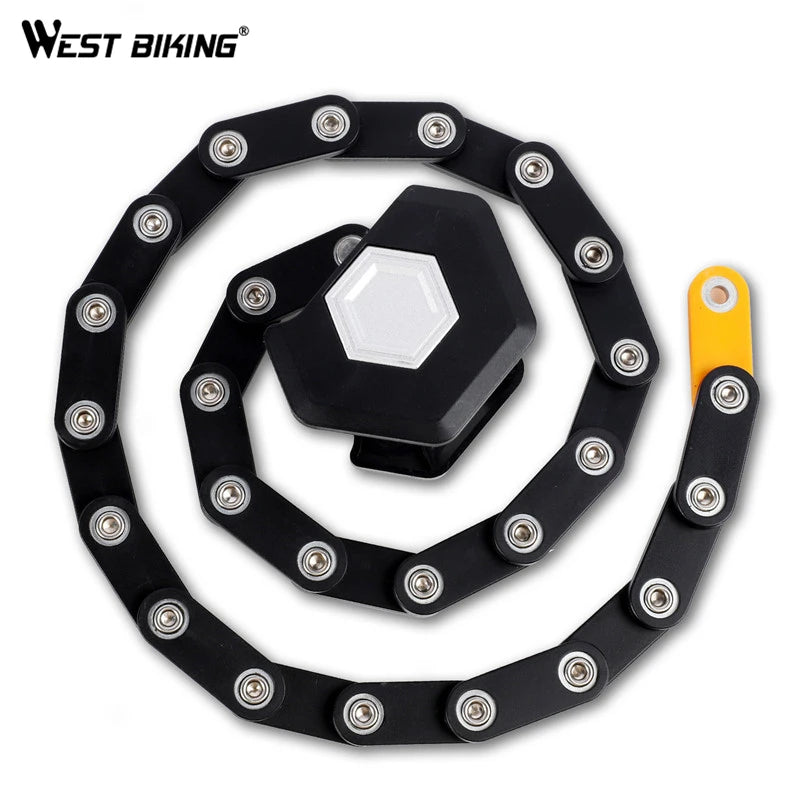 WEST BIKING Alloy Steel Folding Bike Lock