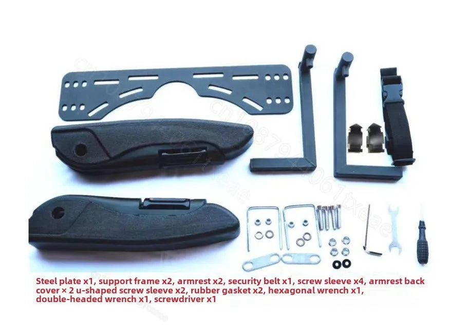 Foldable Rear Seat Safety Armrest for Electric Scooters & Child Passengers