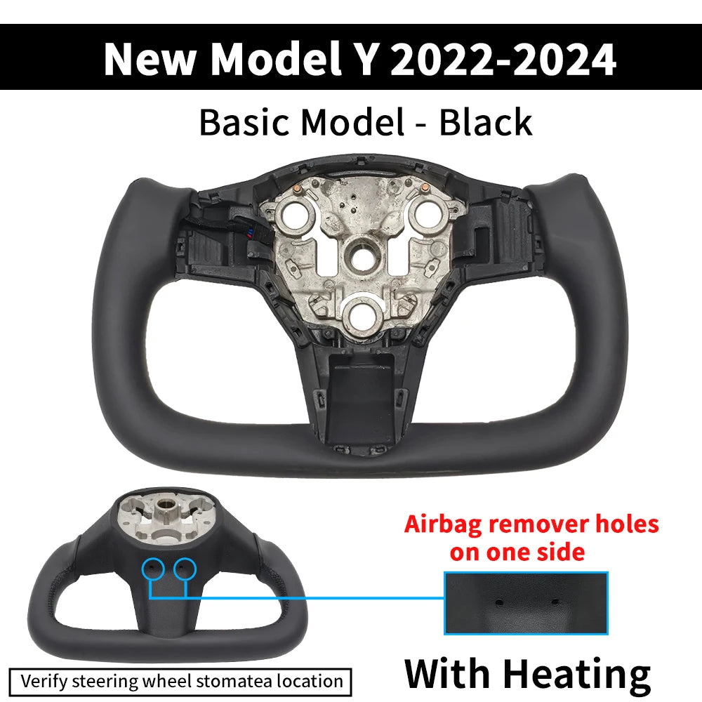 Heated Yoke Steering Wheel for Tesla Model 3 / Model Y